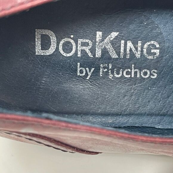 Dorking by Fluchos Womens Slip On Comfort Shoes Close Toe Leather Burgundy EU 37 - Picture 8 of 10
